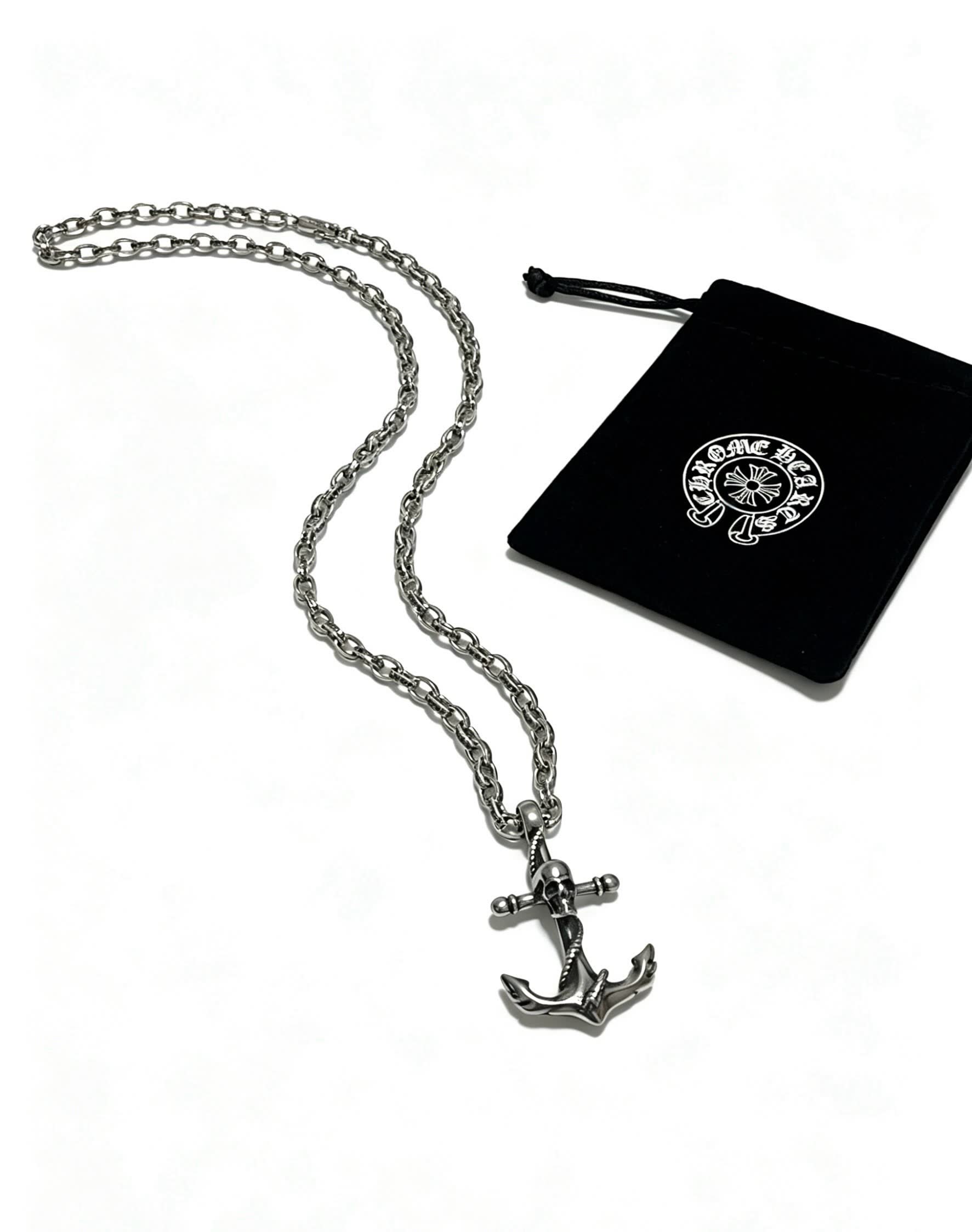 Chrome Hearts Come Bede Anchor Pendant Necklace Chrome Hearts Come Bede Anchor Pendant Necklace